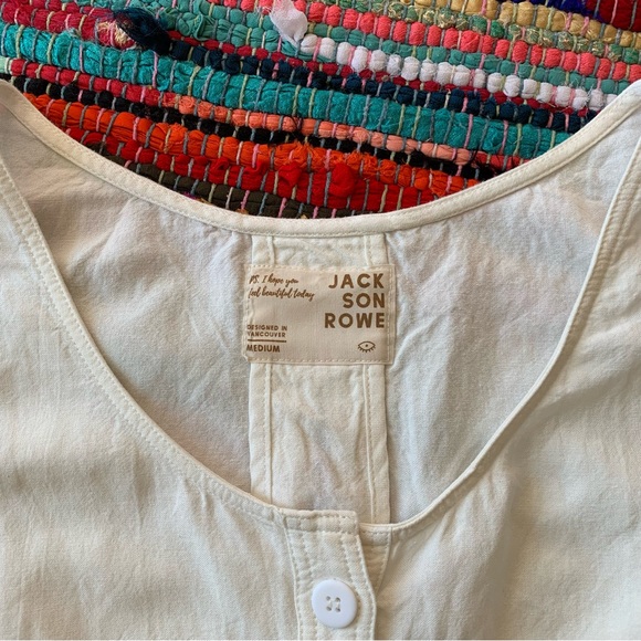 JACKSON ROWE tie front tank top . - Picture 2 of 5